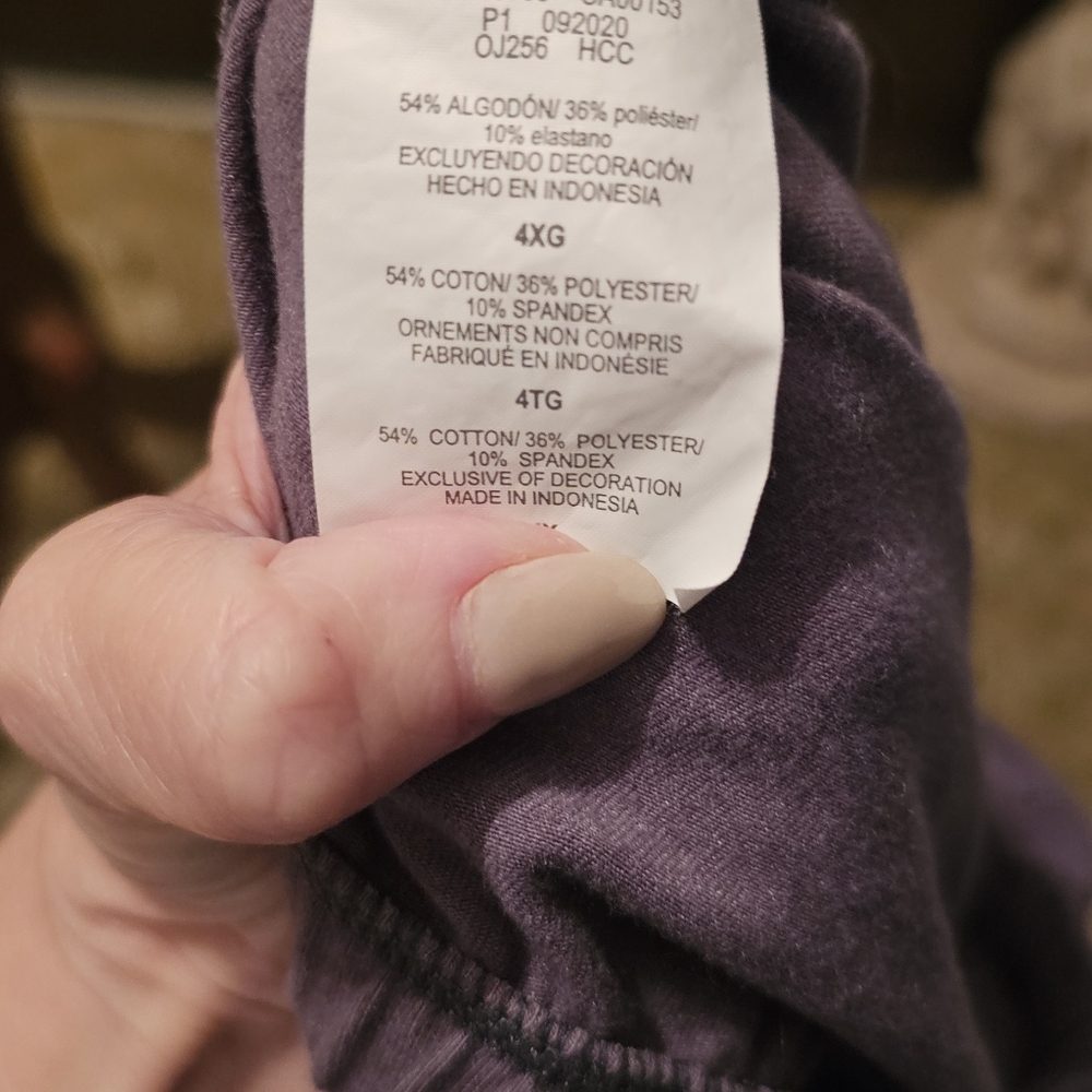Women's Casual Elastic-Waist  Capri Pants - Gray - Picture 4 of 5